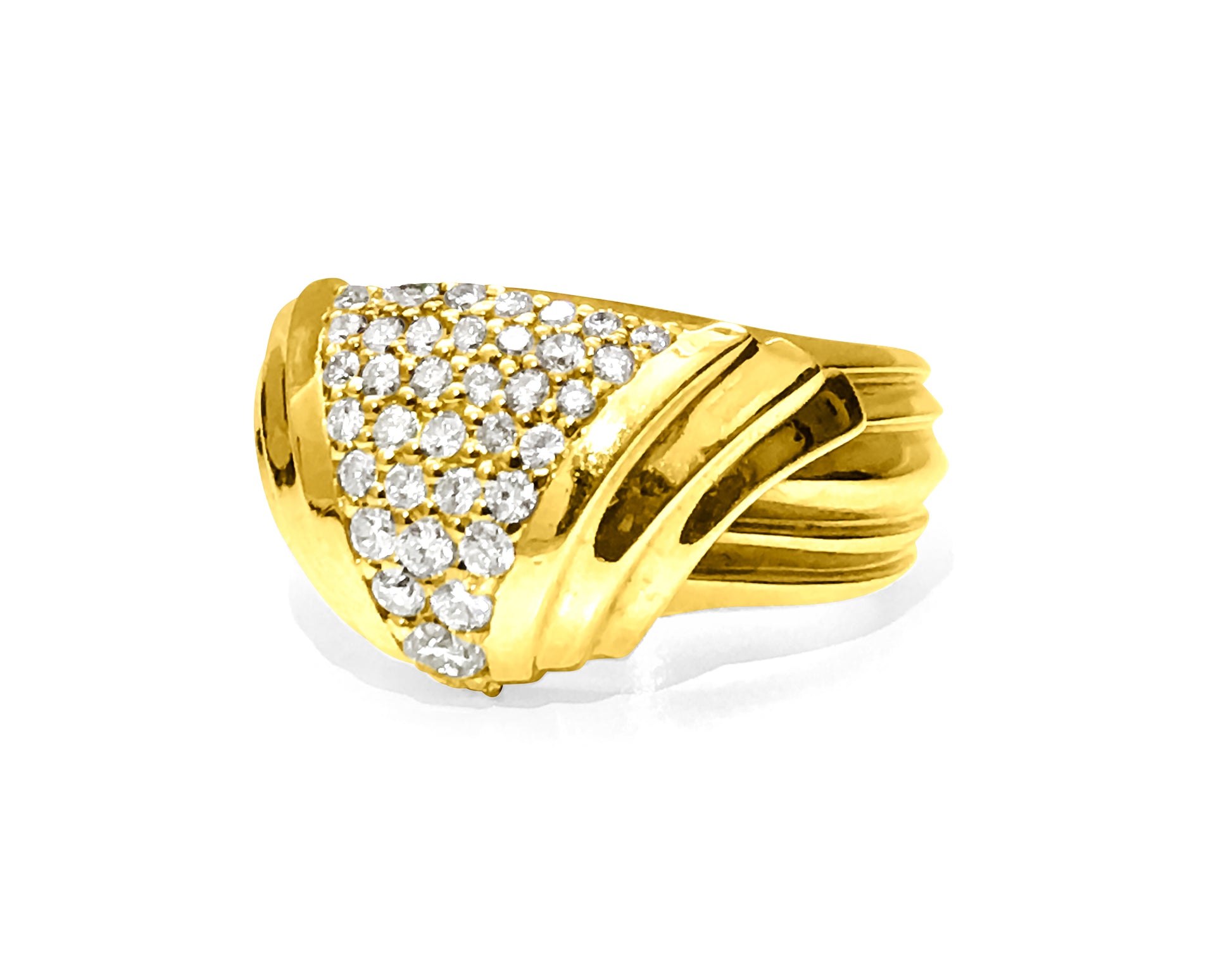 Vintage 3CWT Diamond Bracelet in 14k Yellow Gold