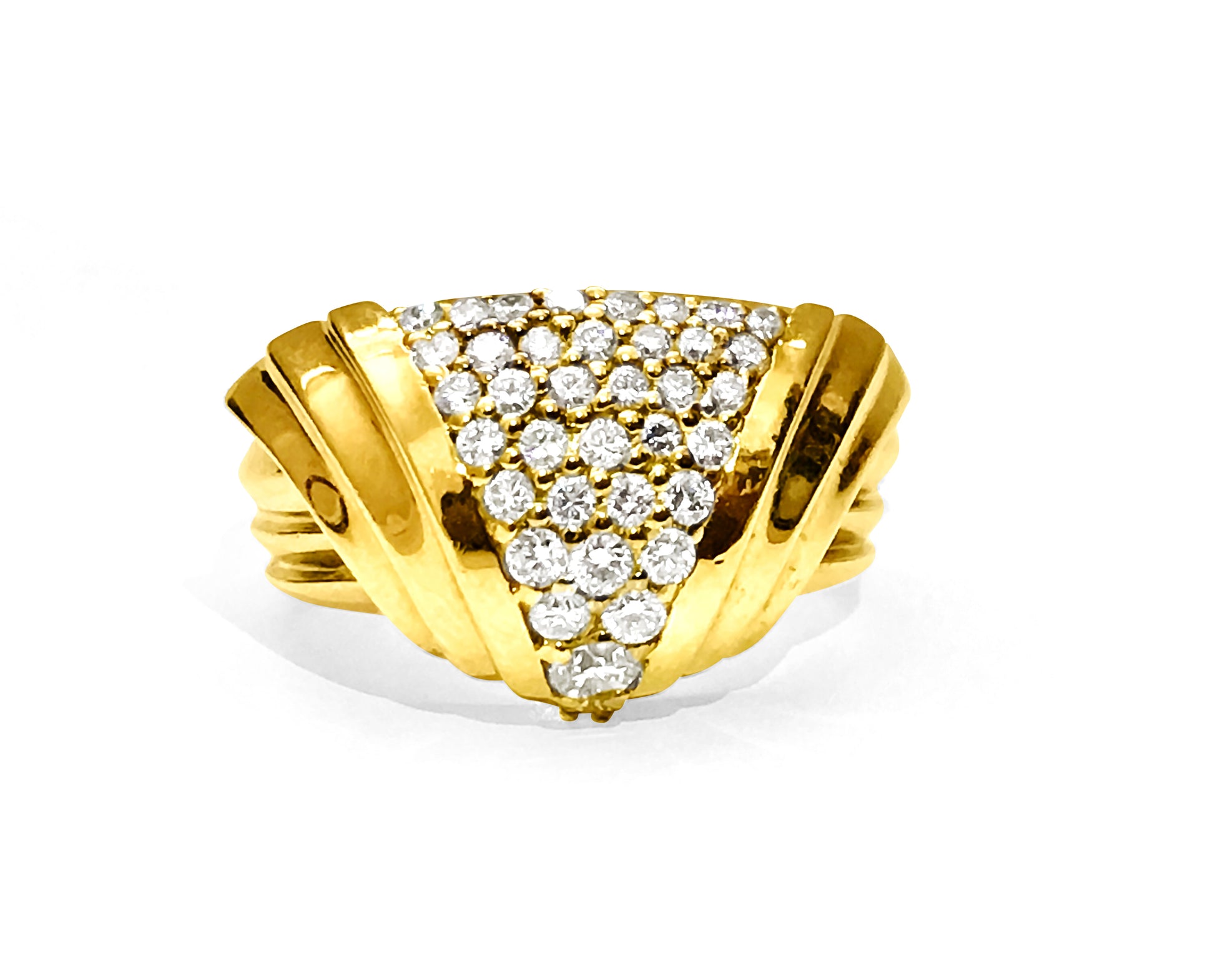 Vintage 3CWT Diamond Bracelet in 14k Yellow Gold
