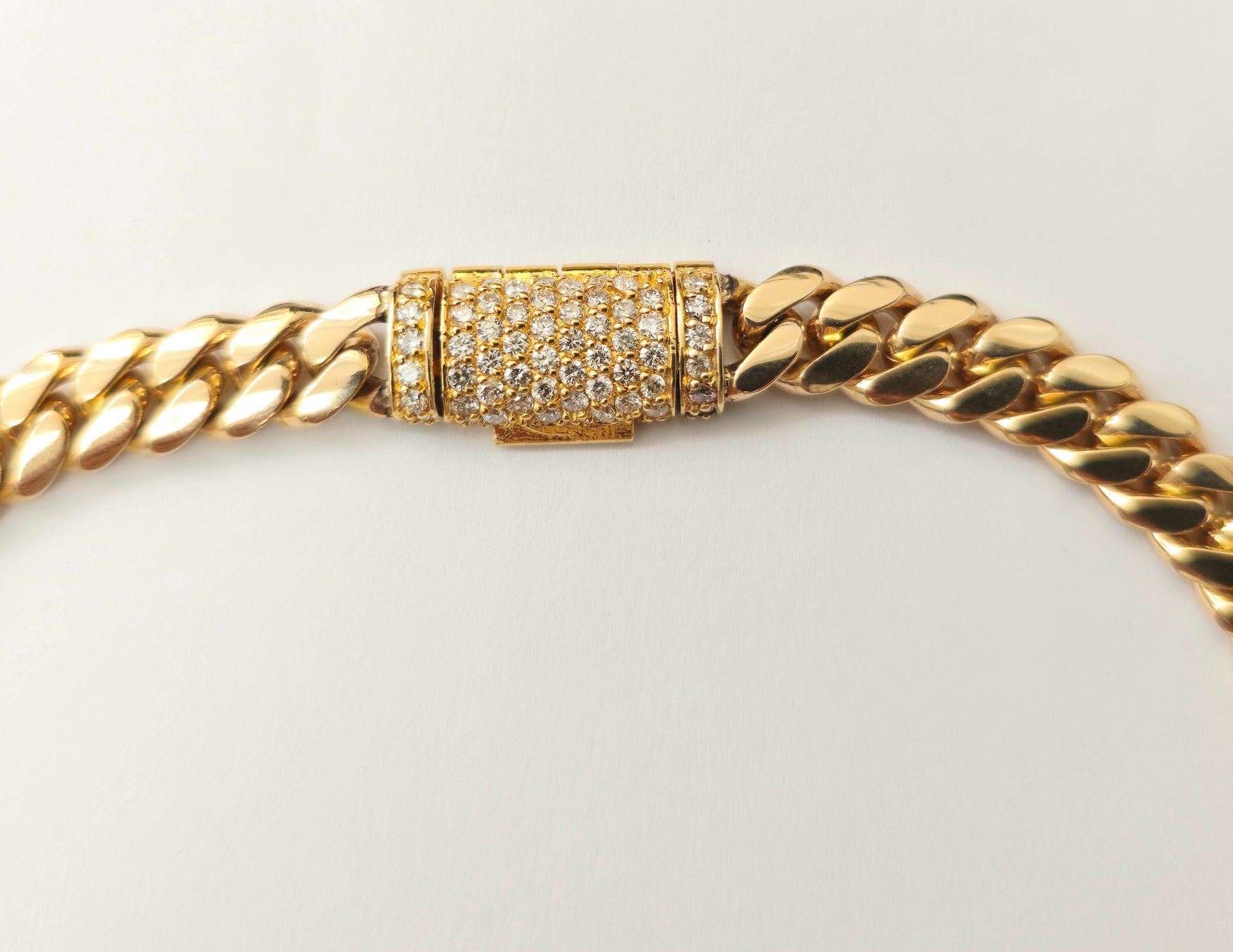 Rare 12.40 carat Colombian Emerald & Diamond Cuban Link Necklace - Pristine Diamonds