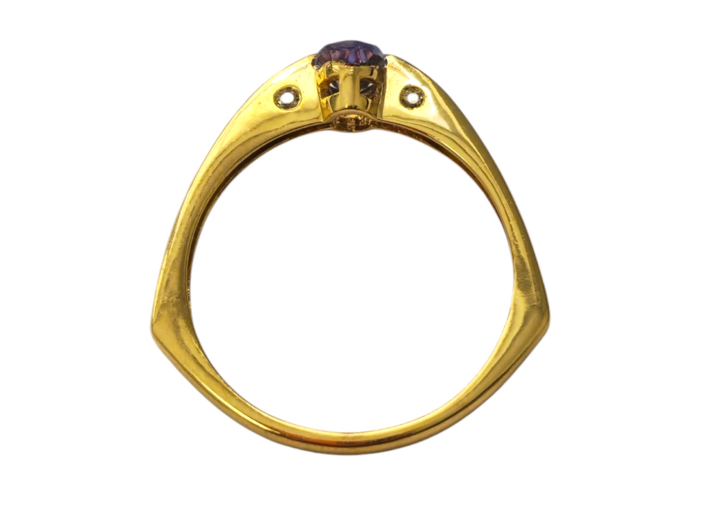 Horse Carousel Motif 14k Gold Band