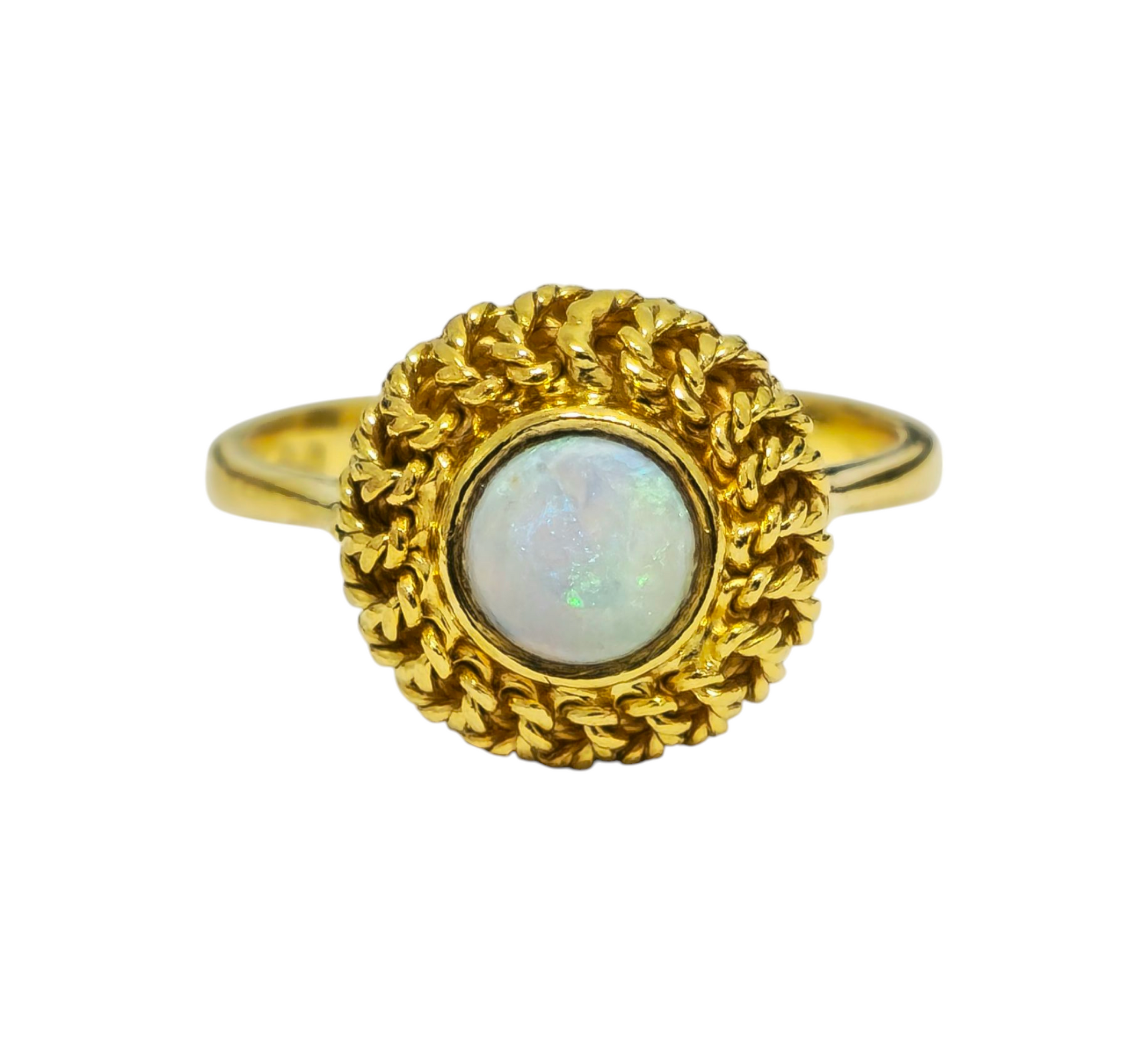 Vintage 1CT Opal Ring in 18k gold