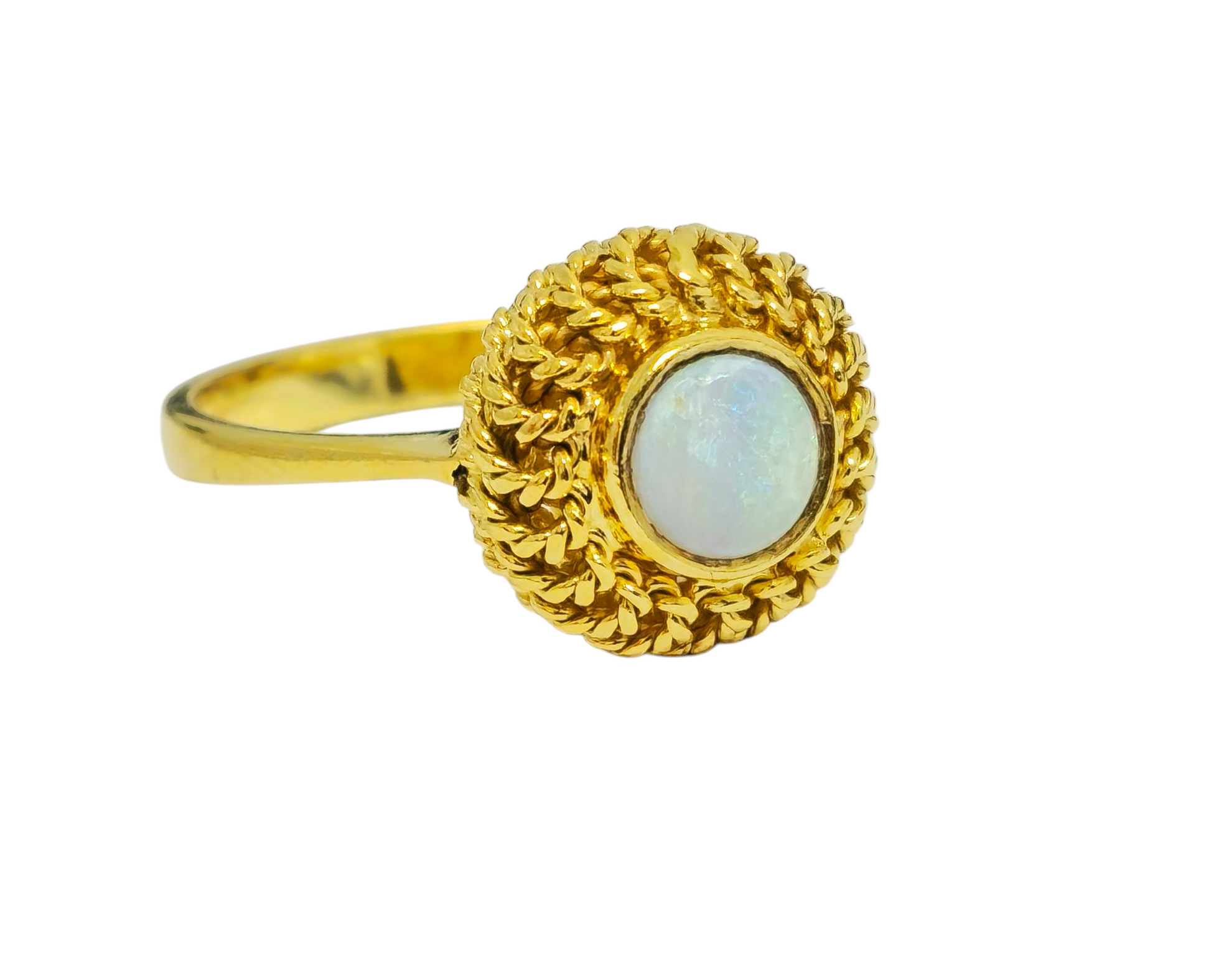 Vintage 1CT Opal Ring in 18k gold