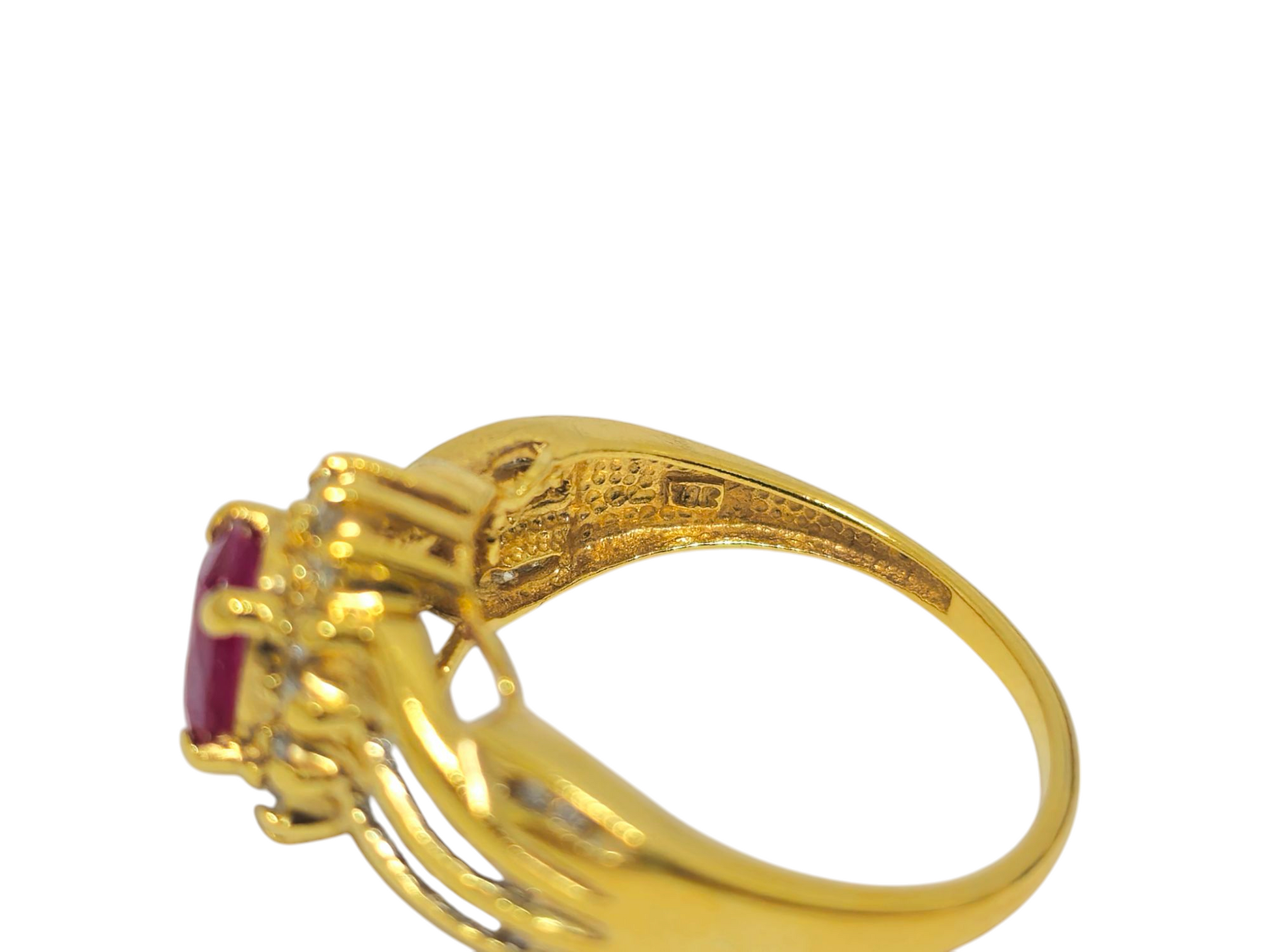 Vintage 2.2CWT Ruby and Diamond Ring For Her