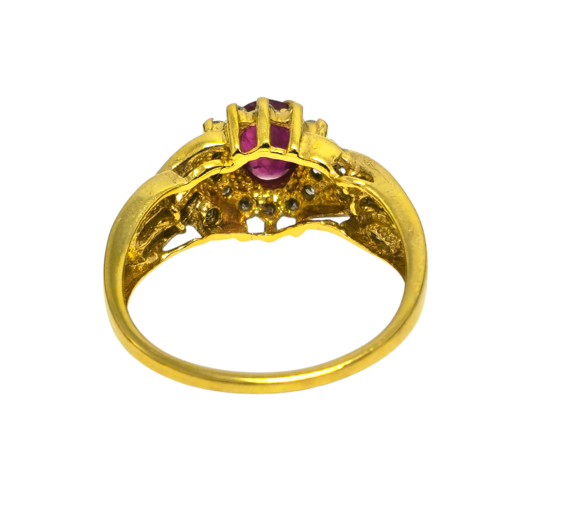 Vintage 2.2CWT Ruby and Diamond Ring For Her