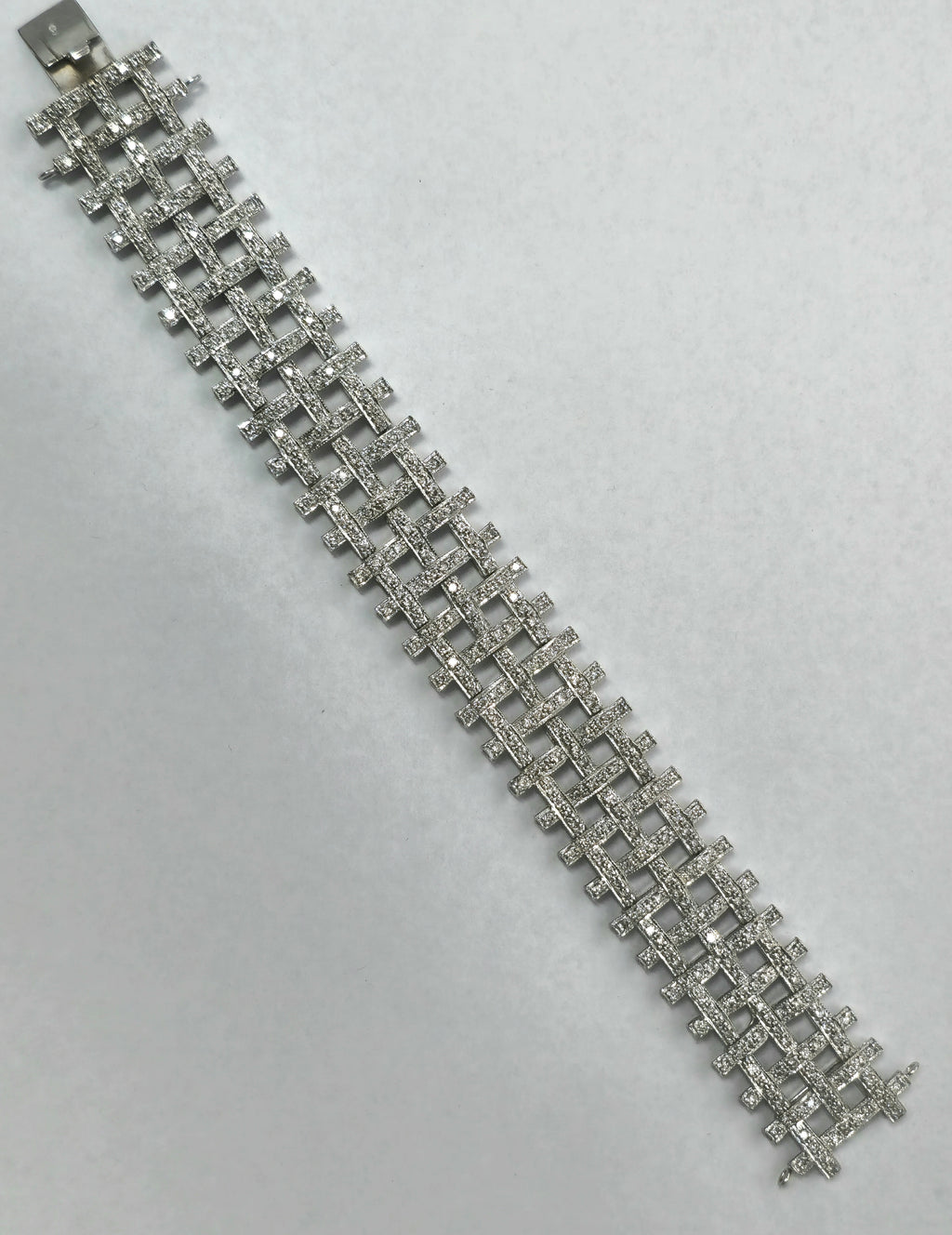 5 Carat Diamond Bracelet Set in 14k White Gold (GIA) - Pristine Diamonds