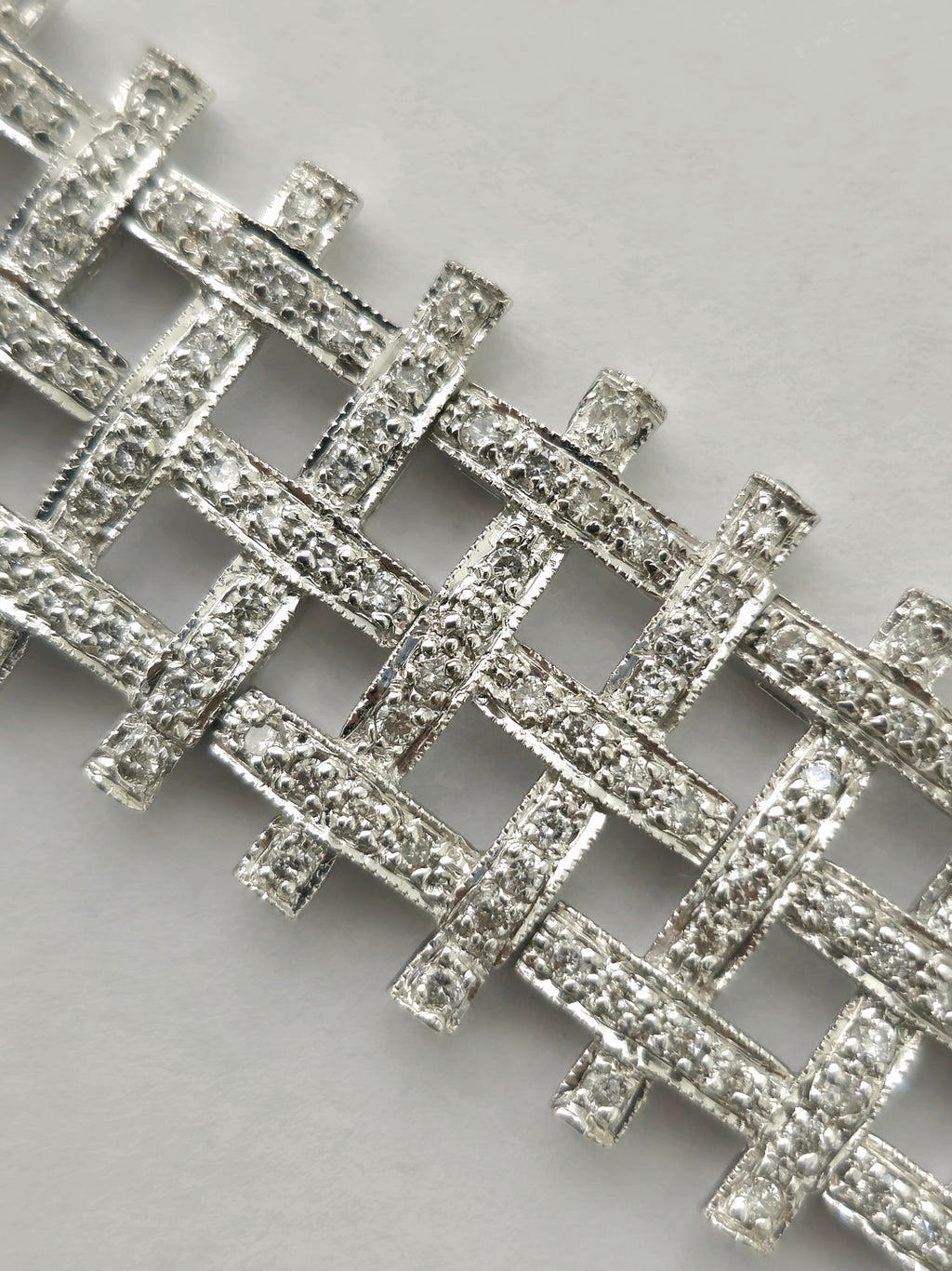 5 Carat Diamond Bracelet Set in 14k White Gold (GIA) - Pristine Diamonds