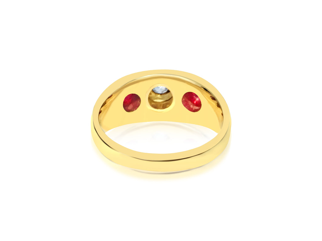 Sophisticated Vintage, 14k Gold, Ruby & Diamond Ring - Prince The Jeweler sophisticated-vintage-14k-gold-ruby-diamond-ring, Rings
