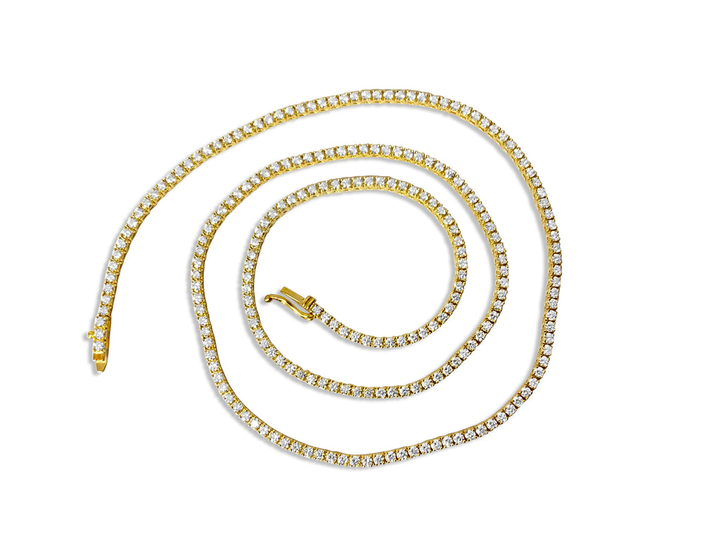 9.00 CT VVS Diamond Tennis Necklace Unisex - Prince The Jeweler 9-00-ct-vvs-diamond-tennis-necklace-unisex, Necklaces & Pendants