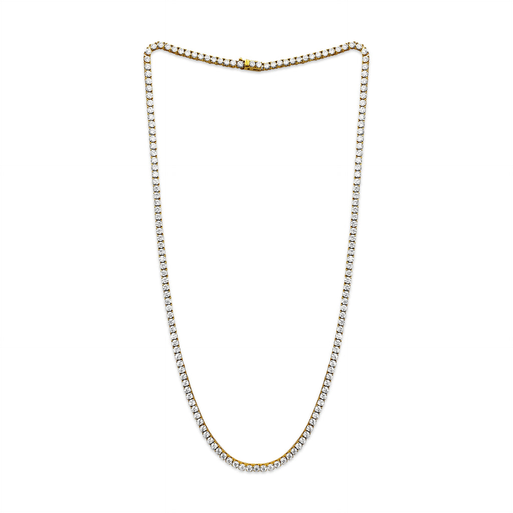18 Carat VVS Diamond Tennis Necklace 14k Gold - Prince The Jeweler 18-carat-vvs-diamond-tennis-necklace-14k-gold, Necklaces & Pendants