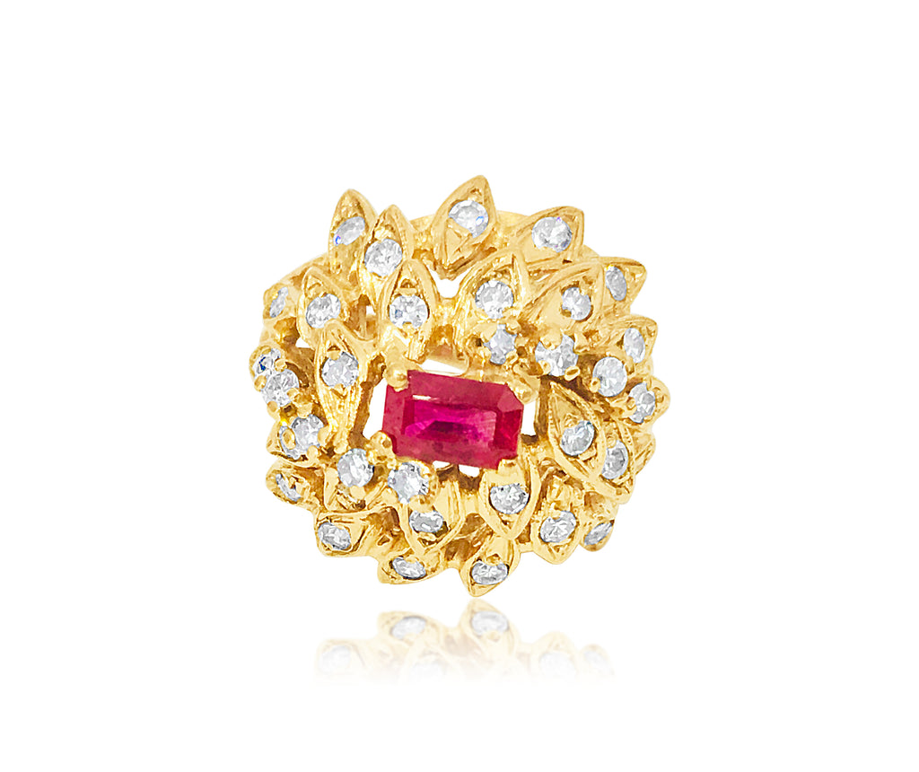 2.00 Carat Diamond and Ruby in 18K Yellow Gold Ring - Prince The Jeweler 2-00-carat-diamond-and-ruby-in-18k-yellow-gold-ring, Rings