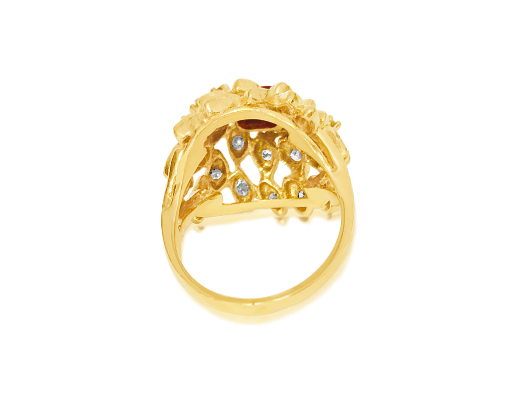 2.00 Carat Diamond and Ruby in 18K Yellow Gold Ring - Prince The Jeweler 2-00-carat-diamond-and-ruby-in-18k-yellow-gold-ring, Rings