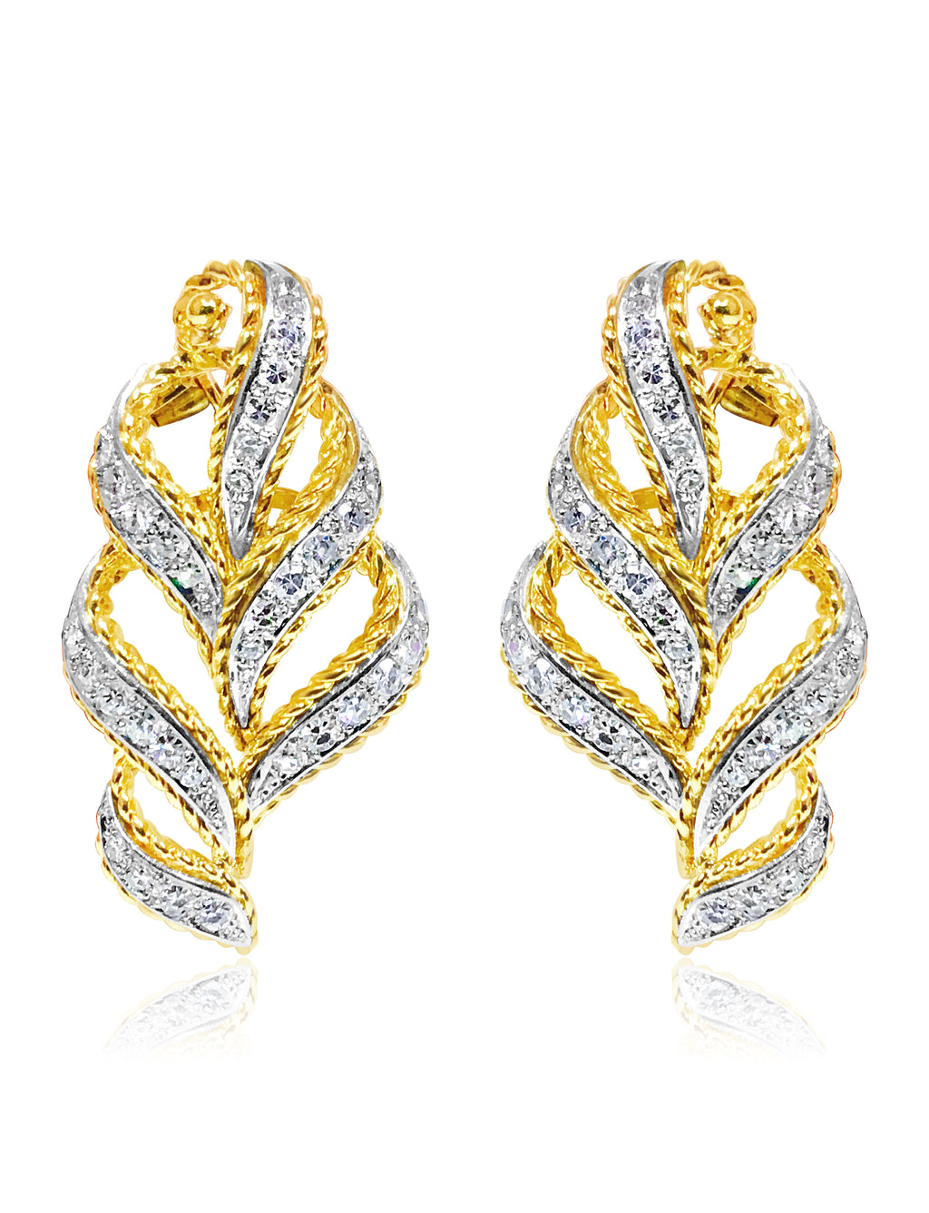 14K Yellow Gold, 2.00 Carat VS/G Diamond Earrings - Prince The Jeweler 14k-yellow-gold-2-00-carat-vs-g-diamond-earrings, Earrings