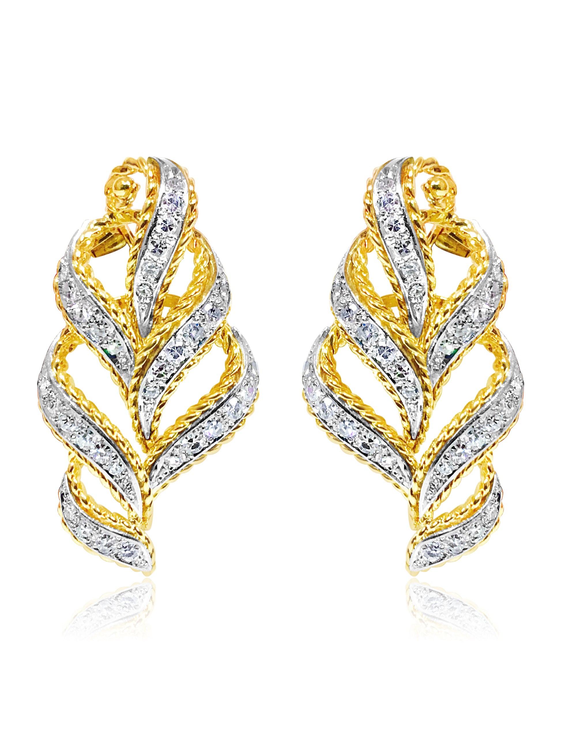 14K Yellow Gold, 2.00 Carat VS/G Diamond Earrings - Prince The Jeweler 14k-yellow-gold-2-00-carat-vs-g-diamond-earrings, Earrings
