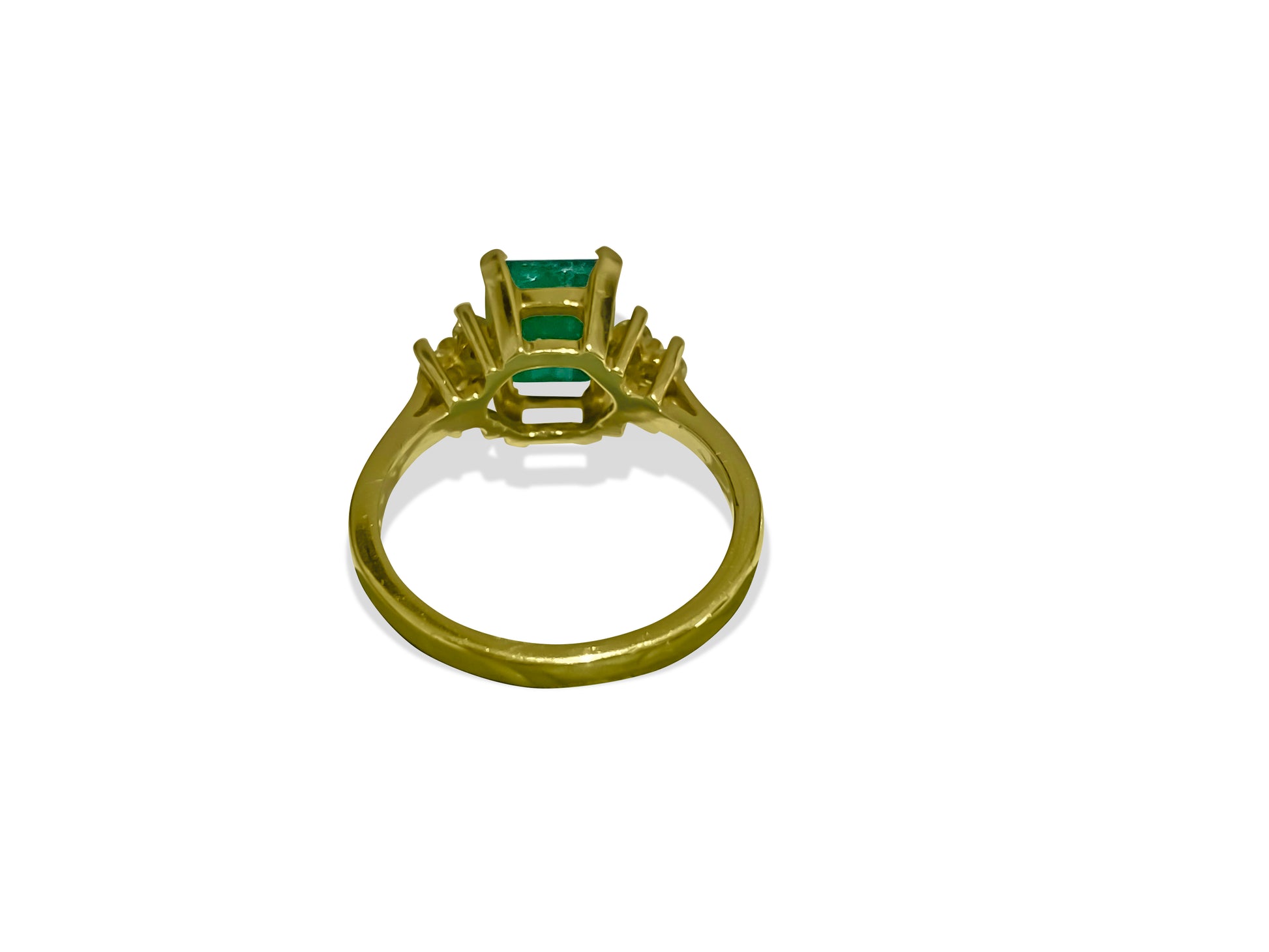 2.50 Carat Emerald and Diamond Ring in 14k Yellow Gold - Prince The Jeweler 2-50-carat-emerald-and-diamond-ring-in-14k-yellow-gold, Rings