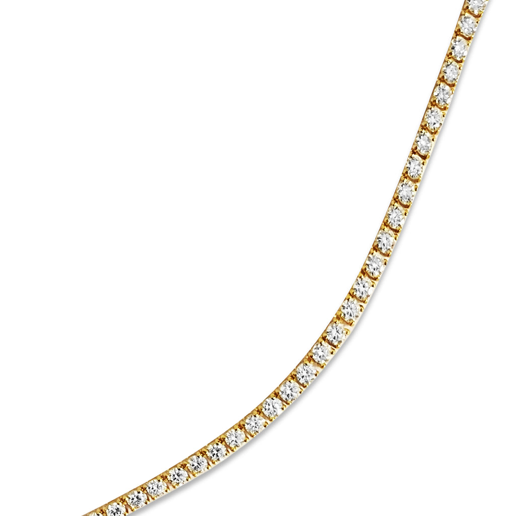 Custom 14.50 ct VVS Diamond Tennis Necklace Unisex - Prince The Jeweler custom-14-50-ct-vvs-diamond-tennis-necklace-unisex, Necklaces & Pendants