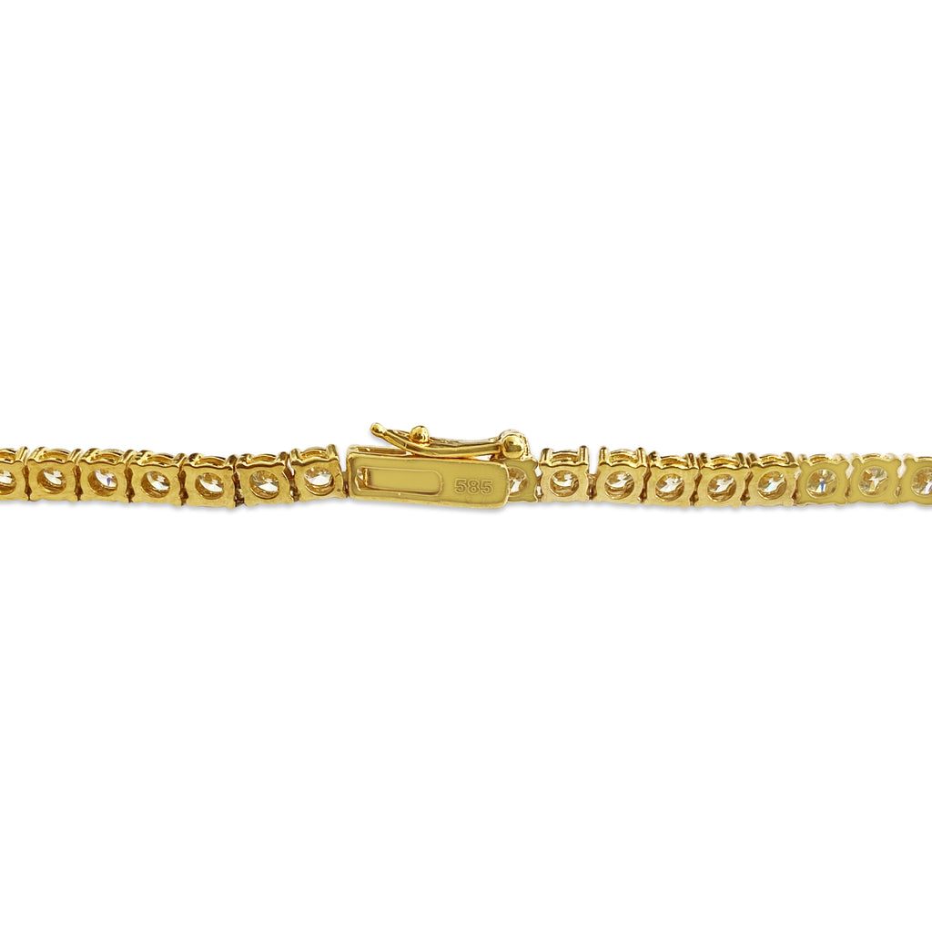 Custom 14.50 ct VVS Diamond Tennis Necklace Unisex - Prince The Jeweler custom-14-50-ct-vvs-diamond-tennis-necklace-unisex, Necklaces & Pendants