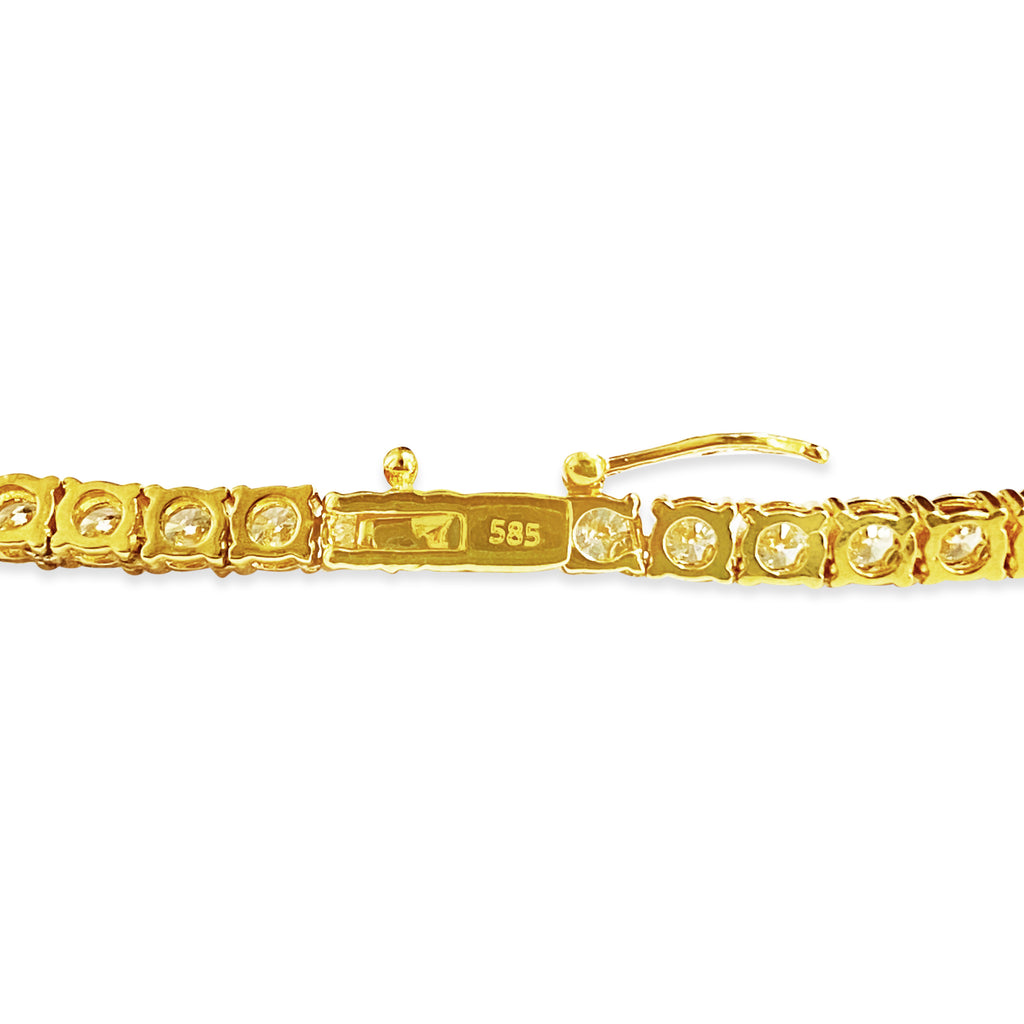 15.00 Carat VVS Diamond Tennis Necklace in 14k Gold - Prince The Jeweler 15-00-carat-vvs-diamond-tennis-necklace-in-14k-gold, Necklaces & Pendants