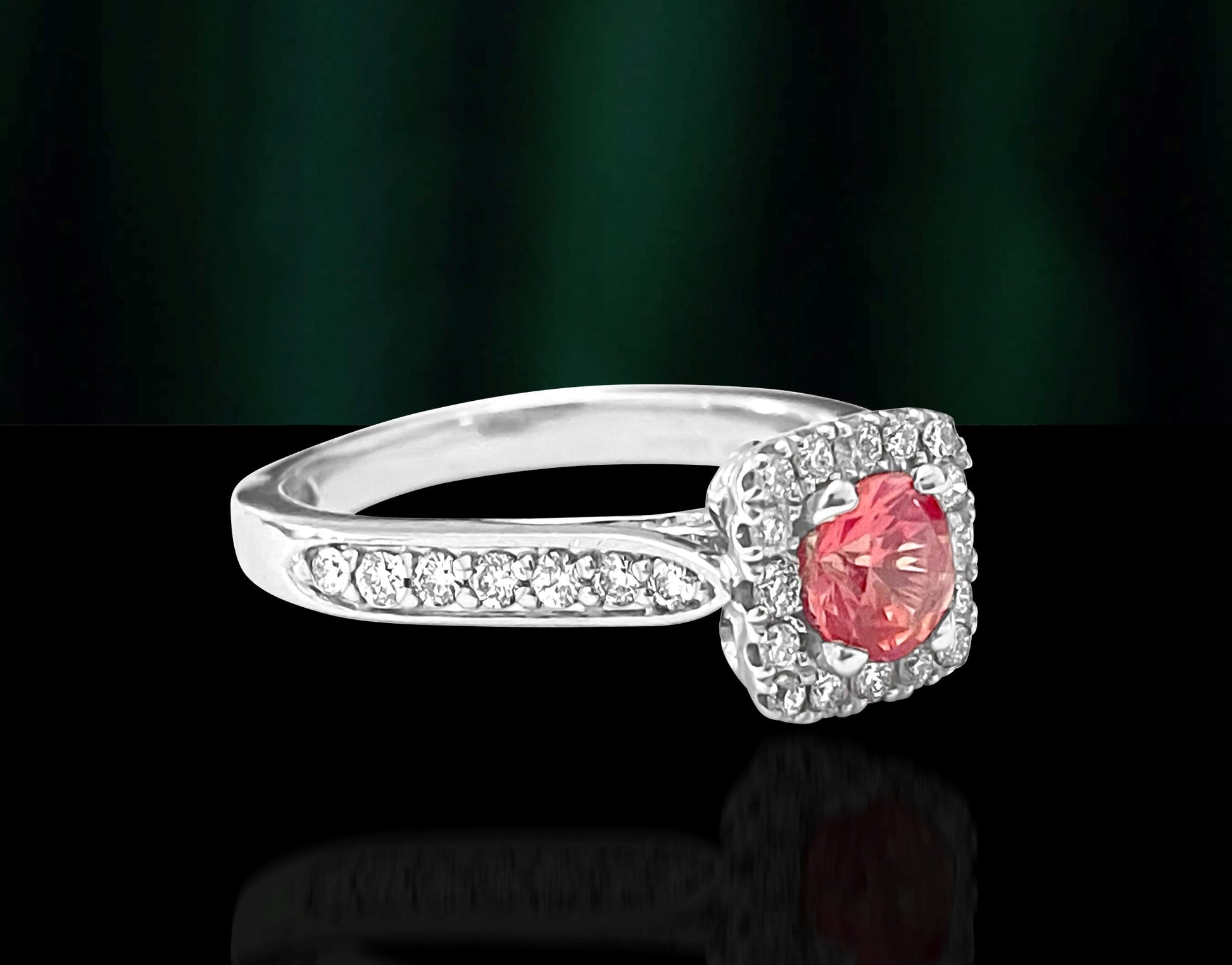 Vintage, 1.20ct Tourmaline & Diamond Ring For Her - Prince The Jeweler vintage-1-20ct-tourmaline-diamond-ring-for-her, Rings