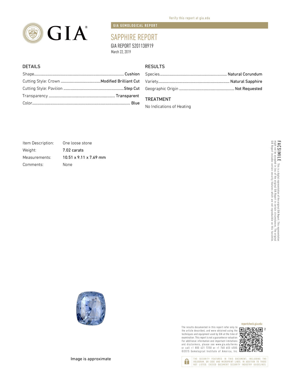 GIA certified, 7.02 carat no heat blue sapphire loose stone. - Prince The Jeweler gia-certified-7-02-carat-no-heat-blue-sapphire-loose-stone, Loose Stones, wk_end_auction