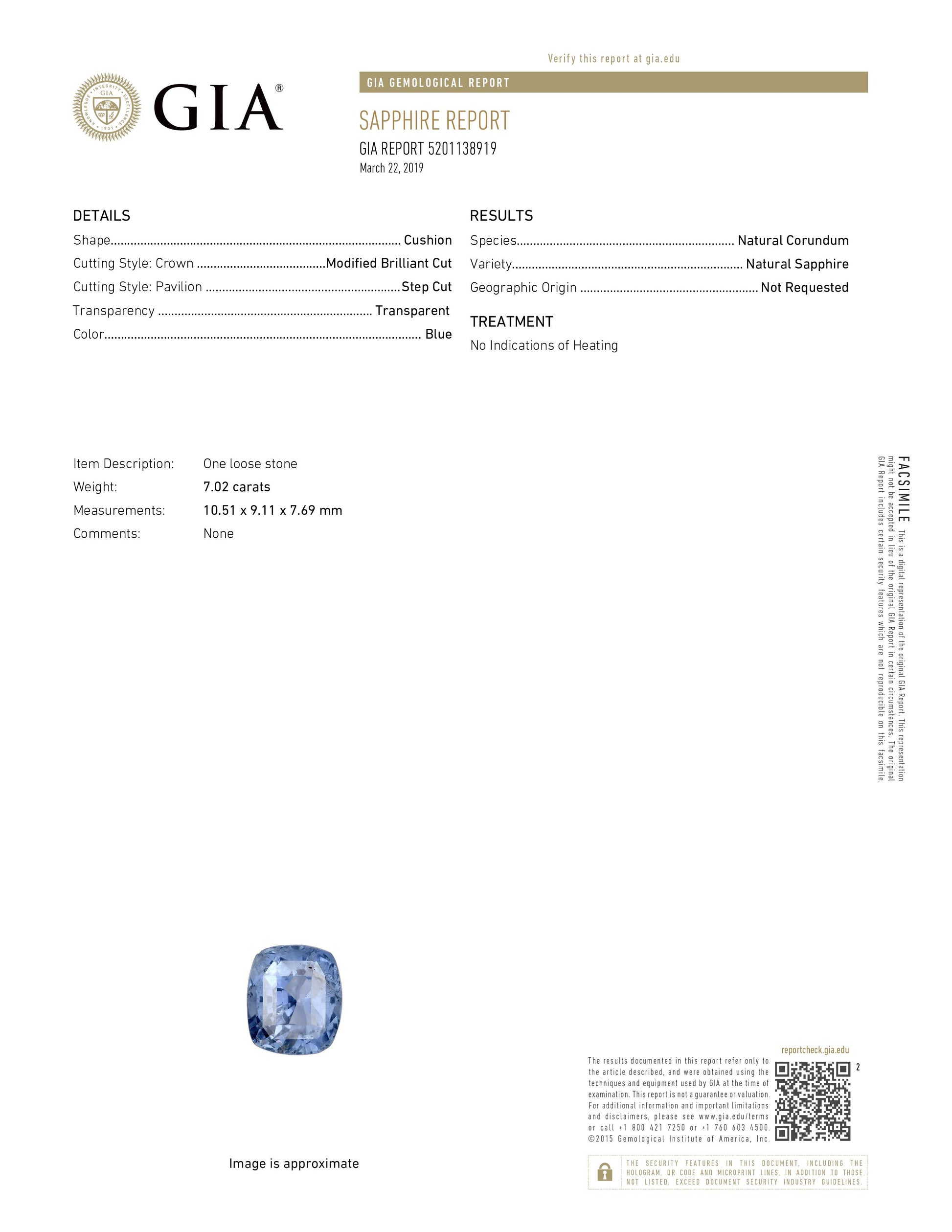 GIA certified, 7.02 carat no heat blue sapphire loose stone. - Prince The Jeweler gia-certified-7-02-carat-no-heat-blue-sapphire-loose-stone, Loose Stones, wk_end_auction